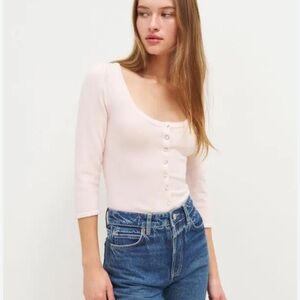 Reformation Matthew Cashmere Cardigan Size L